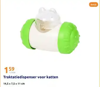 Action Traktatiedispenser voor katten aanbieding