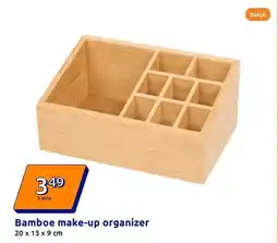 Action Bamboe makeup organizer aanbieding