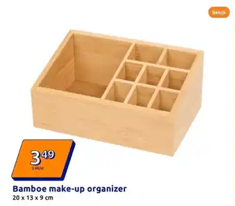 Action Bamboe makeup organizer aanbieding