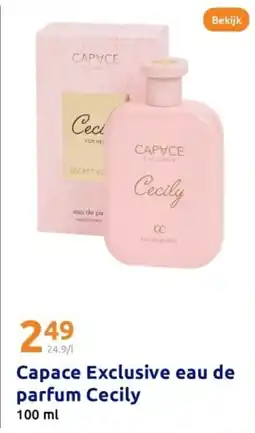 Action Capace exclusive eau de parfum cecily aanbieding
