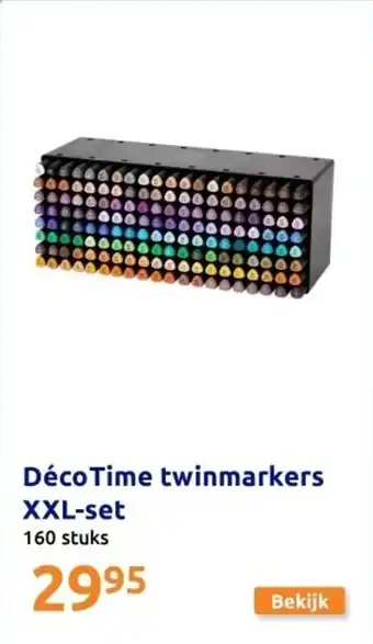 Action Déco Time twinmarkers XXL-set aanbieding