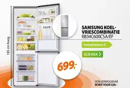 Expert Samsung koel vriescombinatie RB34C600CSA/EF aanbieding