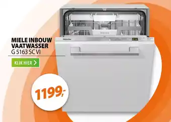 Expert Miele inbouw vaatwasser  G 5163 SC VI aanbieding