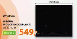 Expert Inbouw inductiekookplaat WL S3160 BF aanbieding