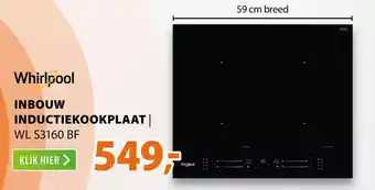 Expert Inbouw inductiekookplaat WL S3160 BF aanbieding