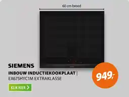 Expert Siemens inbouw inductiekookplaat  EX675HYC1M extraklasse aanbieding