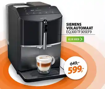 Expert Siemens volautomaat  EQ.300 TF305EF9 aanbieding