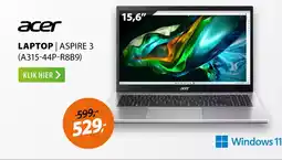 Expert Acer laptop  aspire 3 A315-44P-R8B9 aanbieding