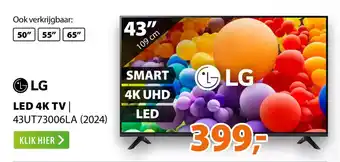 Expert LG LED 4K TV 43UT73006LA aanbieding