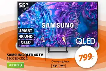 Expert Samsung QLED 4K TV 55Q73D aanbieding