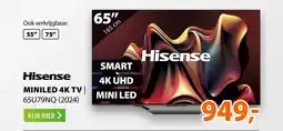 Expert Hisense miniled 4K TV 65U79NQ aanbieding