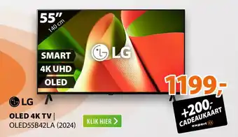 Expert LG OLED 4K TV OLED55B42LA aanbieding