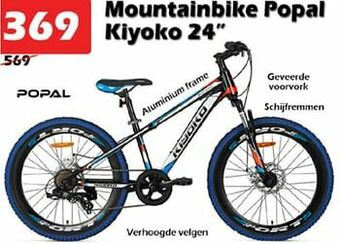 iTEK Mountainbike popal kiyoko 24`` aanbieding