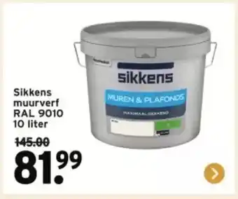 GAMMA Sikkens muurverf RAL 9010 aanbieding