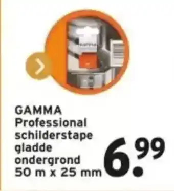 GAMMA GAMMA Professional schilderstape gladde ondergrond aanbieding