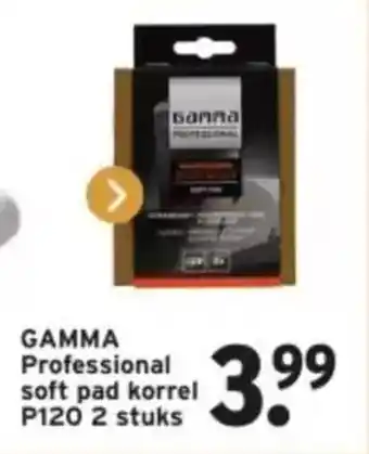 GAMMA GAMMA Professional soft pad korrel P120 aanbieding