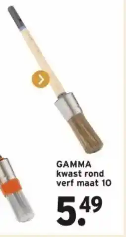 GAMMA GAMMA kwast rond verf maat 10 aanbieding