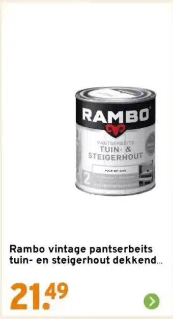 GAMMA Rambo vintage pantserbeits tuin- en steigerhout dekkend aanbieding