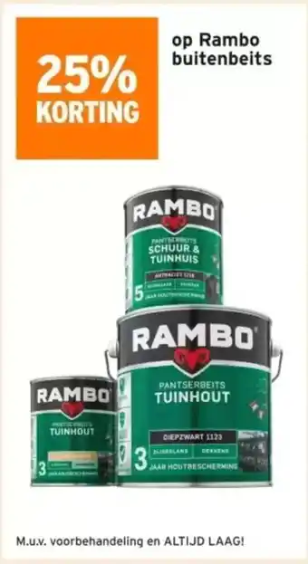 GAMMA op Rambo buitenbeits aanbieding