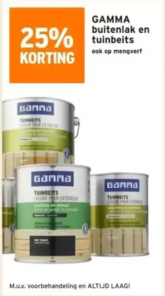 GAMMA GAMMA buitenlak en tuinbeits aanbieding