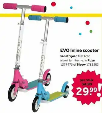 Evo inline scooter roze