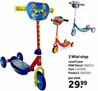 Intertoys 3 wiel step paw patrol aanbieding