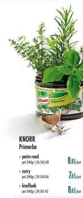 Horeca totaal Knorr Primerba aanbieding