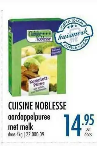 Cuisine Noblesse Aardappelpuree Met Melk