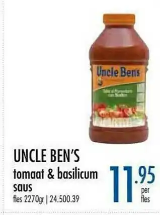 Uncle Ben's Tomaat & Basilicum Saus