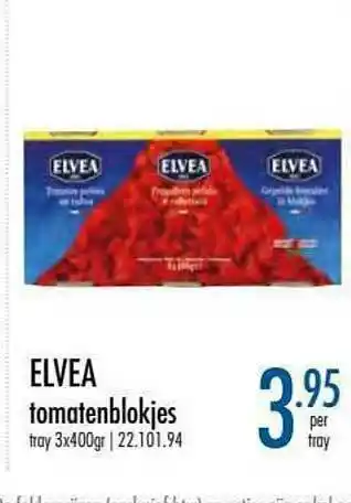 Horeca totaal Elvea Tomatenblokjes aanbieding