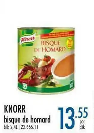 Horeca totaal Knorr Bisque De Jomard aanbieding