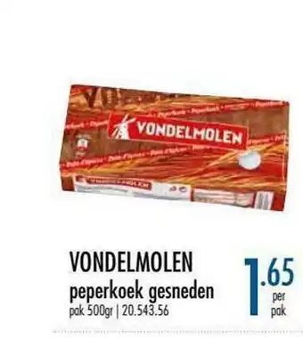 Vondelmolen Peperkoek Gesneden