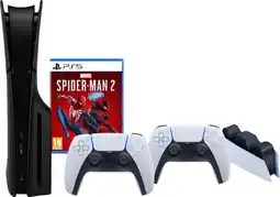 Coolblue PS5 Slim Disc Edition + Spider-Man 2 + Façades Noir + Manette Supplémentaire + Station de Charge aanbieding