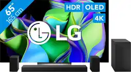 Coolblue LG OLED65C34LA (2023) + Barre de Son aanbieding