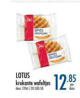 Horeca totaal Lotus Krokante Wafeltjes aanbieding