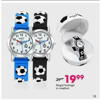 Lucardi Regal Horloge In Voetbal aanbieding