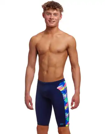 Decathlon Funky Trunks Jongens Zwemjammer Streaky Strokes aanbieding