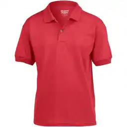 Decathlon DryBlend Childrens Unisex Jersey Polo Shirt (Rood) aanbieding