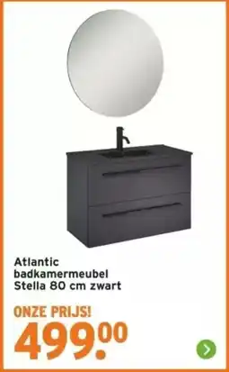 GAMMA Atlantic badkamermeubel Stella zwart aanbieding