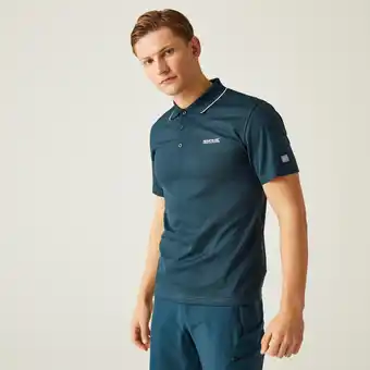 Decathlon Maverik V Fitnesspolo met korte mouwen voor heren - Midden marineblauw aanbieding