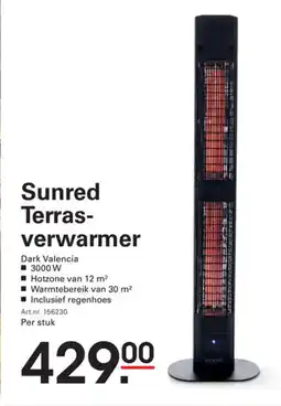 Sligro Sunred Terras verwarmer aanbieding