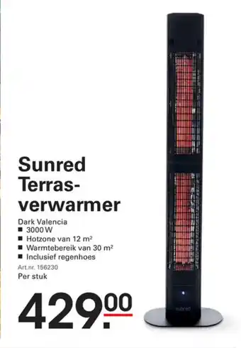 Sligro Sunred Terras verwarmer aanbieding