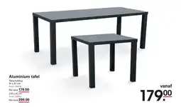 Sligro Aluminium tafel aanbieding