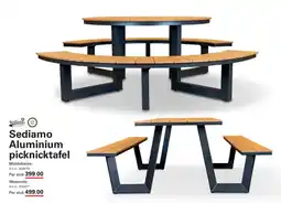 Sligro Sediamo Aluminium picknicktafel aanbieding