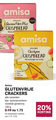 Ekoplaza Amisa Glutenvrije Crackers aanbieding