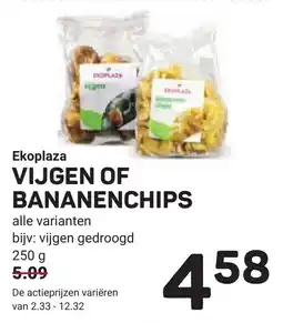 Ekoplaza Ekoplaza Vijgen of Bananenchips aanbieding