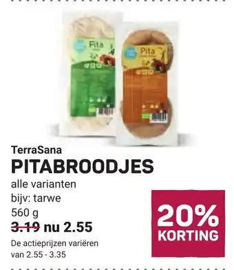 Ekoplaza TerraSana Pitabroodjes aanbieding