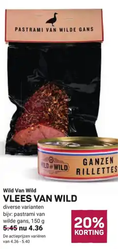 Ekoplaza Wild Van Wild Vlees Van Wild aanbieding