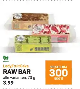 Ekoplaza LadyFruit Cake Raw Bar aanbieding