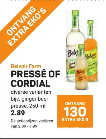 Ekoplaza Belvoir Farm Pressé of Cordial aanbieding